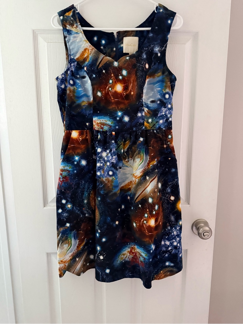 ModCloth Women’s Galaxy Print Dress - Navy Blue, Multi